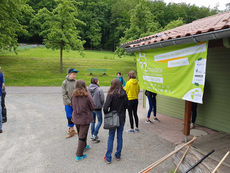 Arbeiten auf dem Hasunger Berg (Foto: Ilona Schmand)